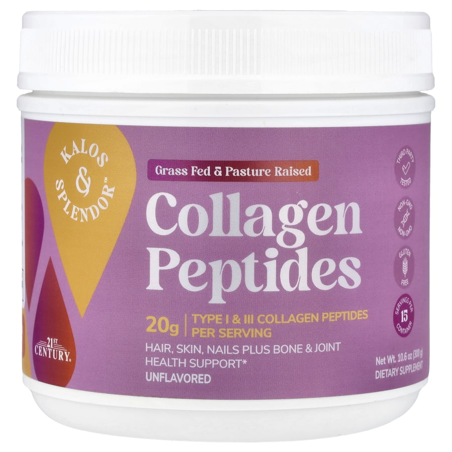 21st Century Kalos & Splendor™ Collagen Peptides, Unflavored, 10.6 oz (300 g)