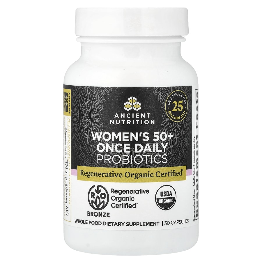 Ancient Nutrition Women's 50+ Once Daily Probiotics, 25 Billion CFU, 30 Capsules, view 3