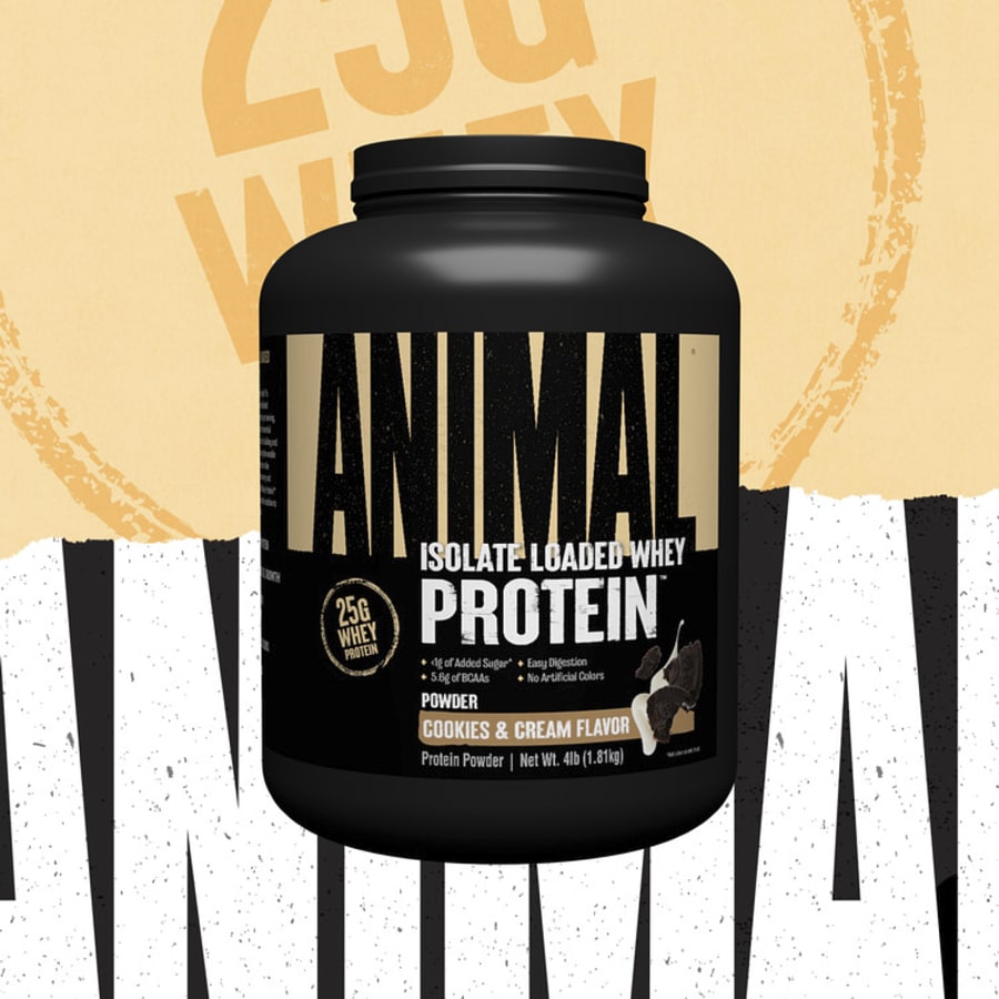 Animal Whey Protein Powder, Cookies & Cream, 4 lb (1.81 kg), view 3