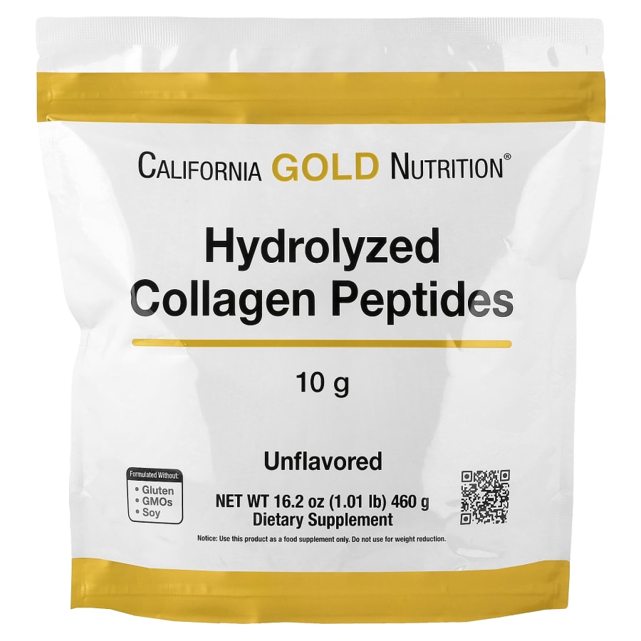 California Gold Nutrition Hydrolyzed Collagen Peptides, Type I & III, Unflavored, 7.05 oz (200 g)