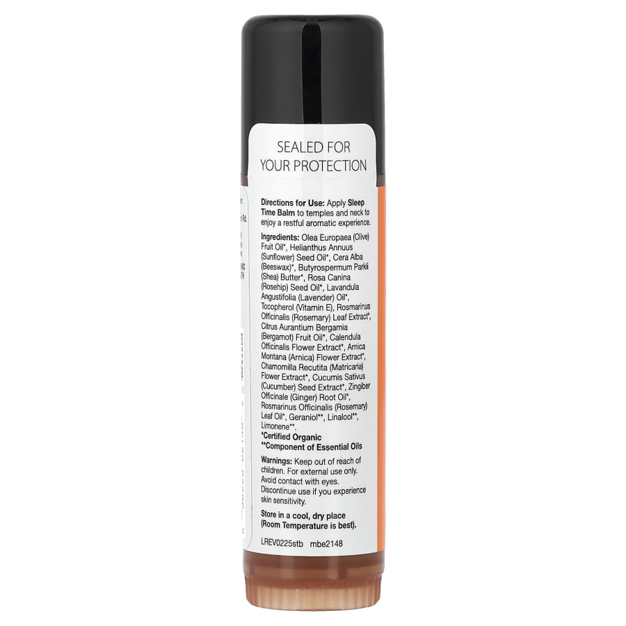 California Gold Nutrition Sleep Time Balm Stick, Lavender & Chamomile, 0.6 oz (17 g), view 2