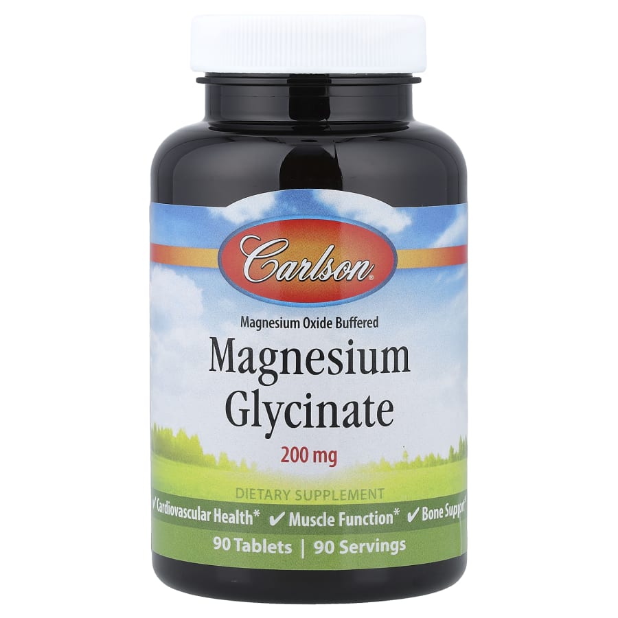 Carlson Magnesium Glycinate, 200 mg, 90 Tablets