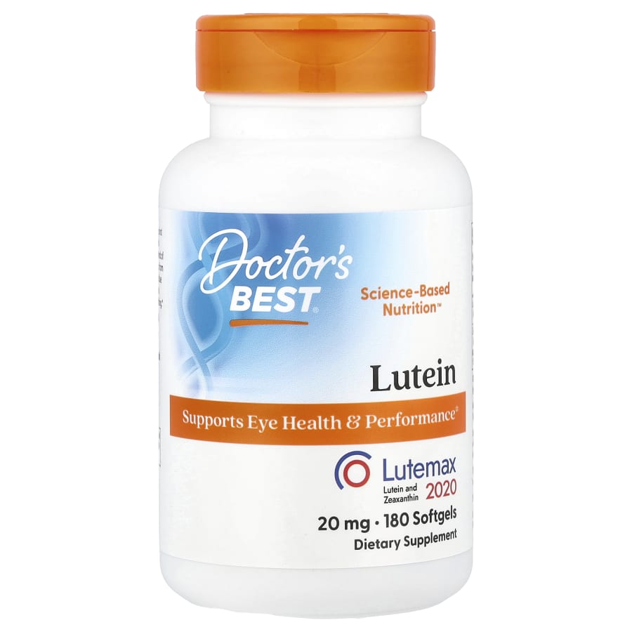 Doctor's Best Lutein, Lutemax 2020, 20 mg, 180 Softgels