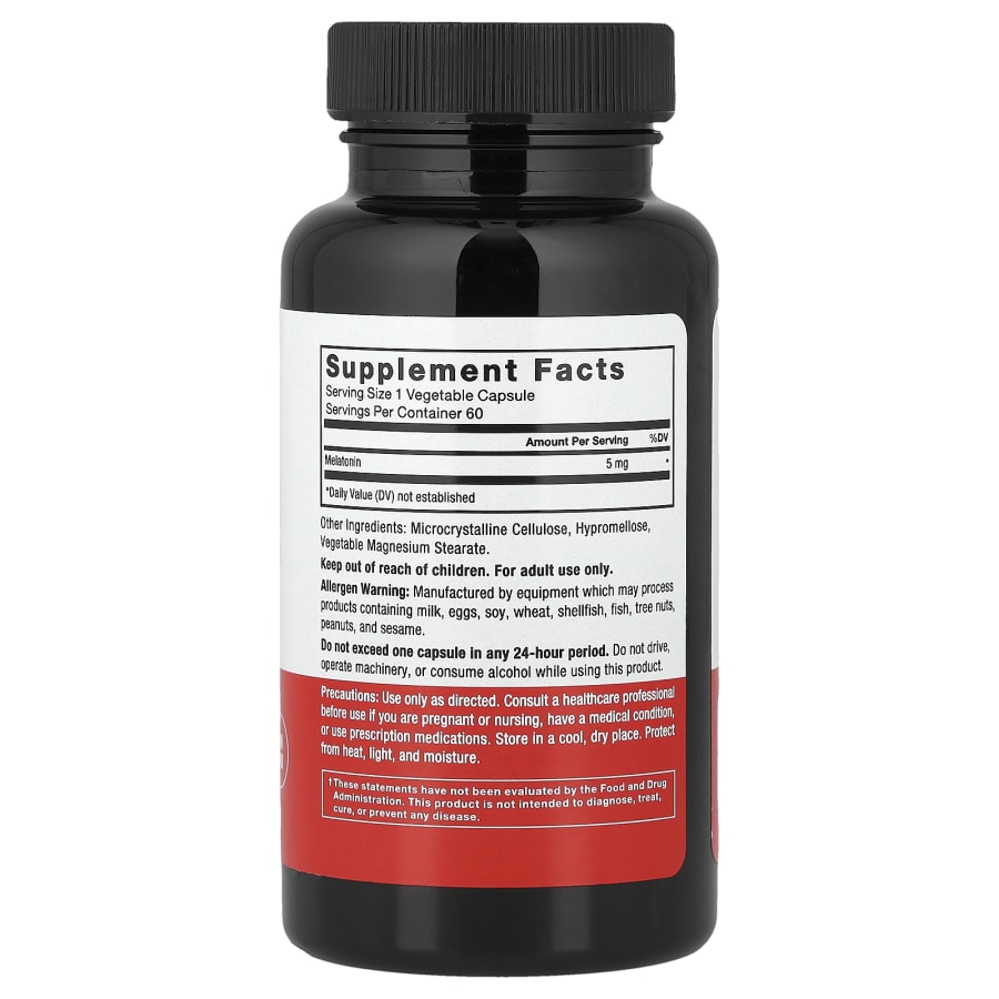 Force Factor Melatonin, 5 mg, 60 Vegetable Capsules, view 2