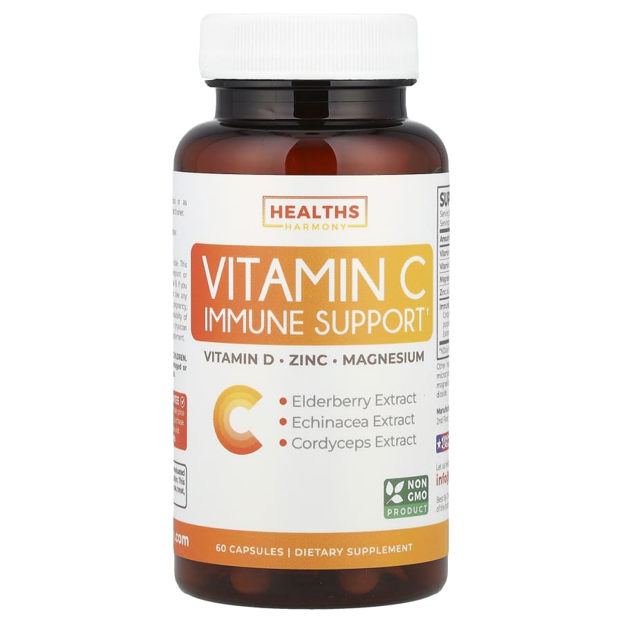 Healths Harmony Vitamin C Immune Support, 60 Capsules