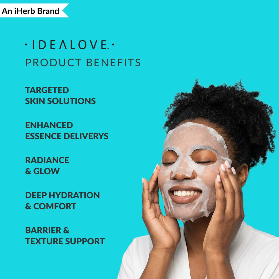 Idealove Superfood Skin Savior Beauty Masks, Variety Pack, 7 Sheets, 0.68 fl oz (20 ml) Each, view 4