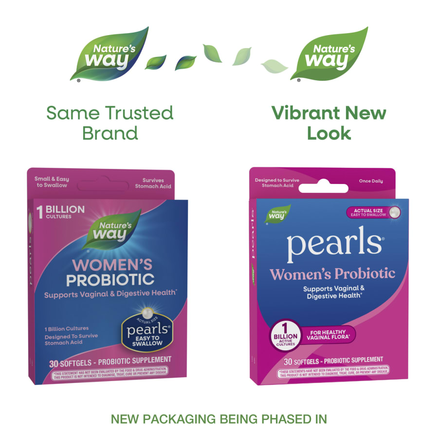 Nature's Way Pearls®, Women's Probiotic , 1 Billion CFU, 30 Softgels, view 3