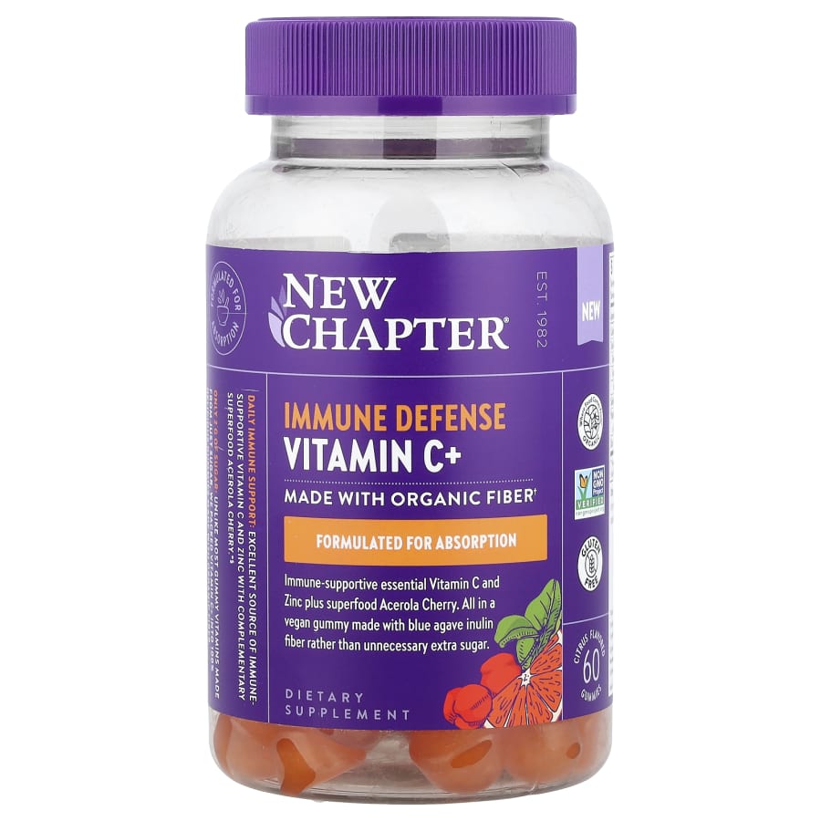 New Chapter Immune Defense Vitamin C+, Citrus, 60 Gummies