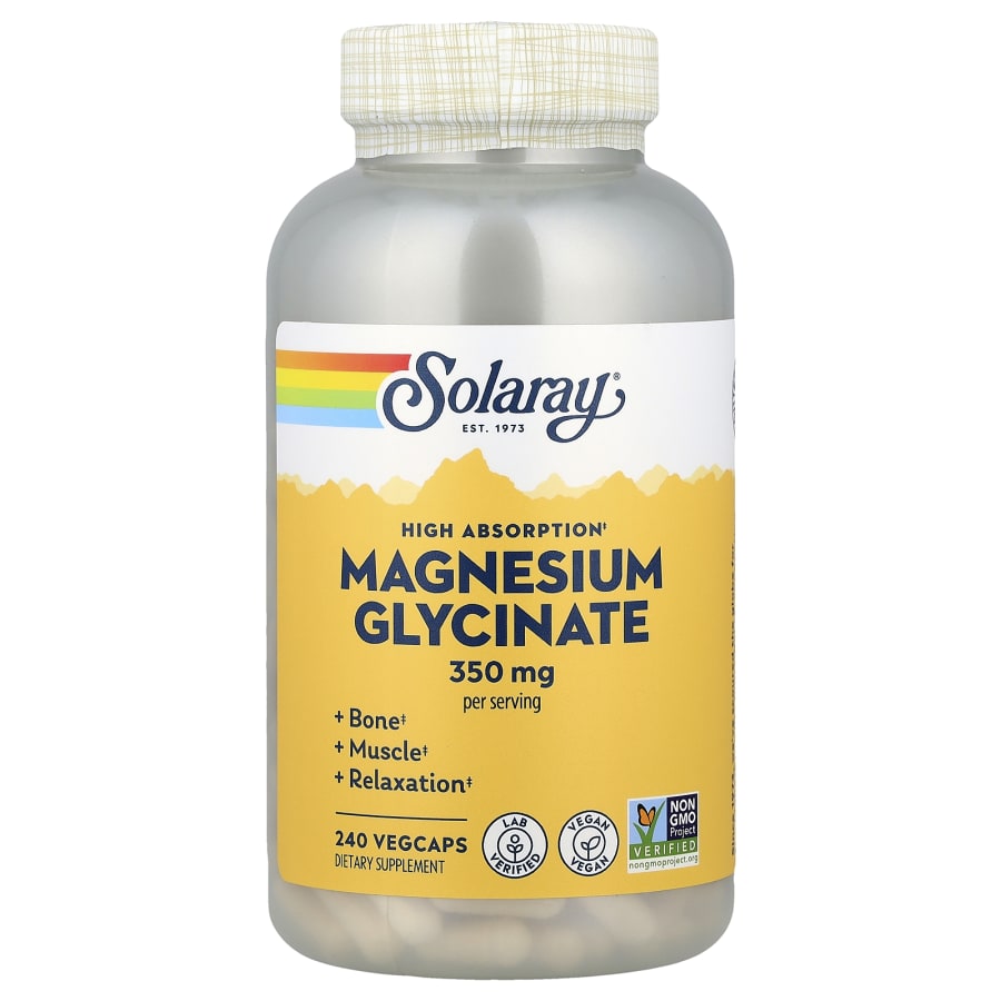 Solaray High Absorption Magnesium Glycinate, 240 VegCaps