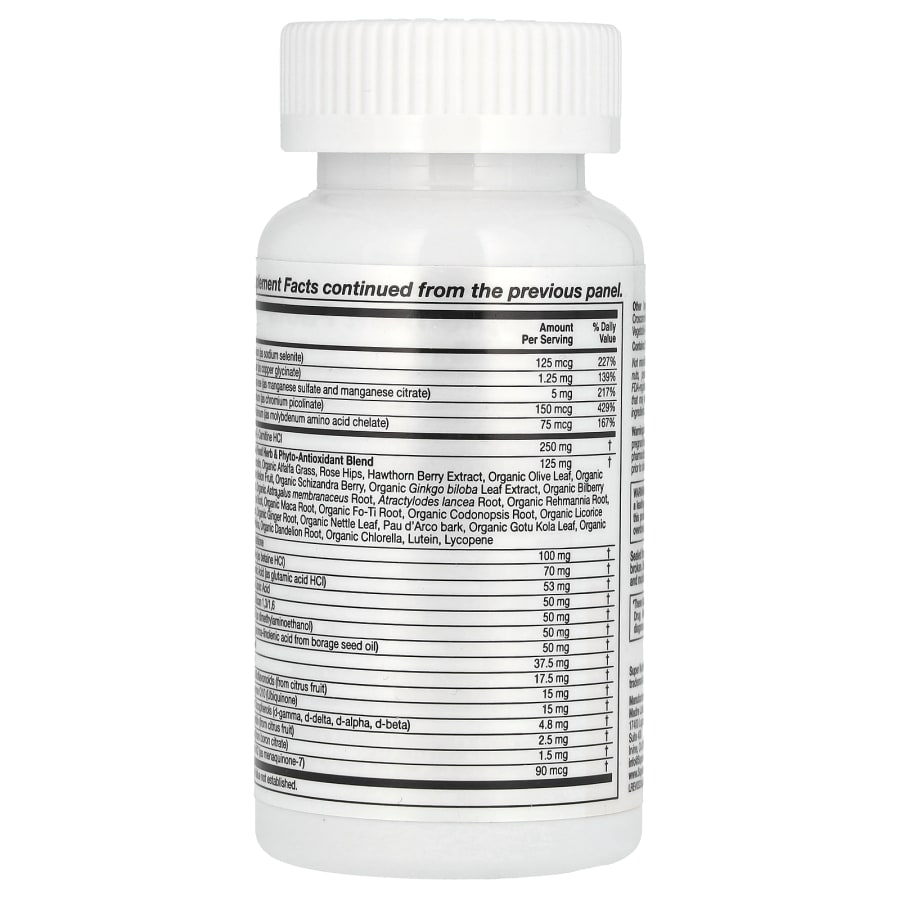 Super Nutrition Super Immune, Immune-Strengthening Multivitamin with Glutathione, High-Potency Vitamins, Minerals and Herbs, 60 Tablets, view 4