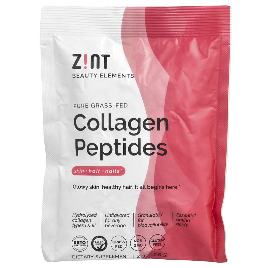 Zint Pure Grass-Fed Collagen Peptides, Unflavored, 2 oz (56.6 g)